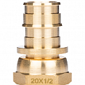 1135766 USYSTEMS штуцер с накидной гайкой латунный для труб PE-Xa 20-G3/4"НГ, тип 1 '70Ф