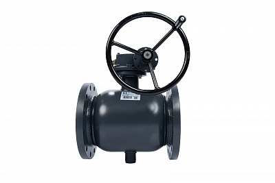 065N0371GR RJIP Premium Кран шаровой FF DN350 PN25 WG (фланцевый, с редуктором, С/П), Ридан